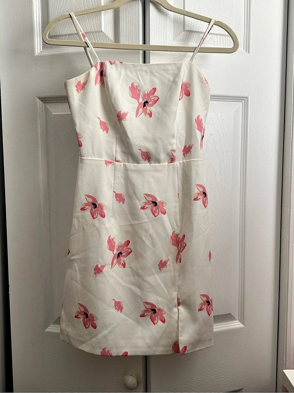 Lulus White Floral Print Mini Dress